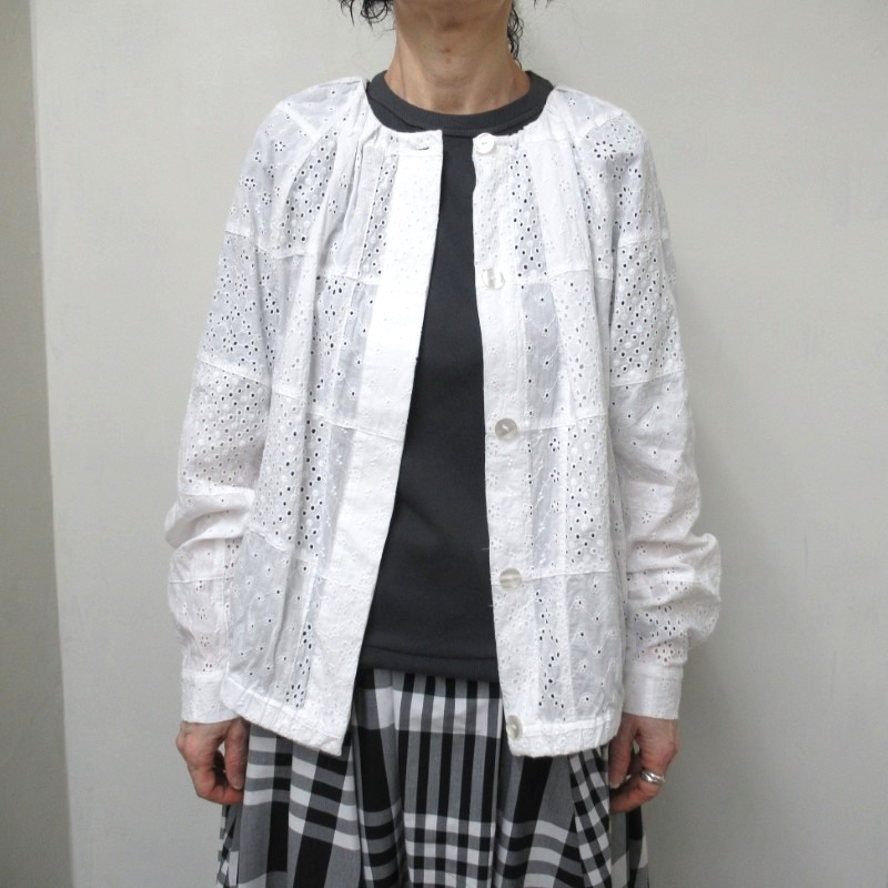 J.Sloane  レースパッチワークジャケット /OWH1 【日本製】